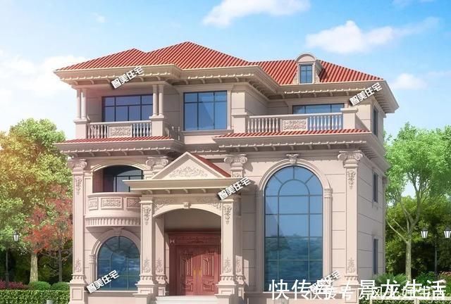 别墅|漂亮气派的简欧别墅，多阳台+挑空客厅+堂屋，不可能不爱