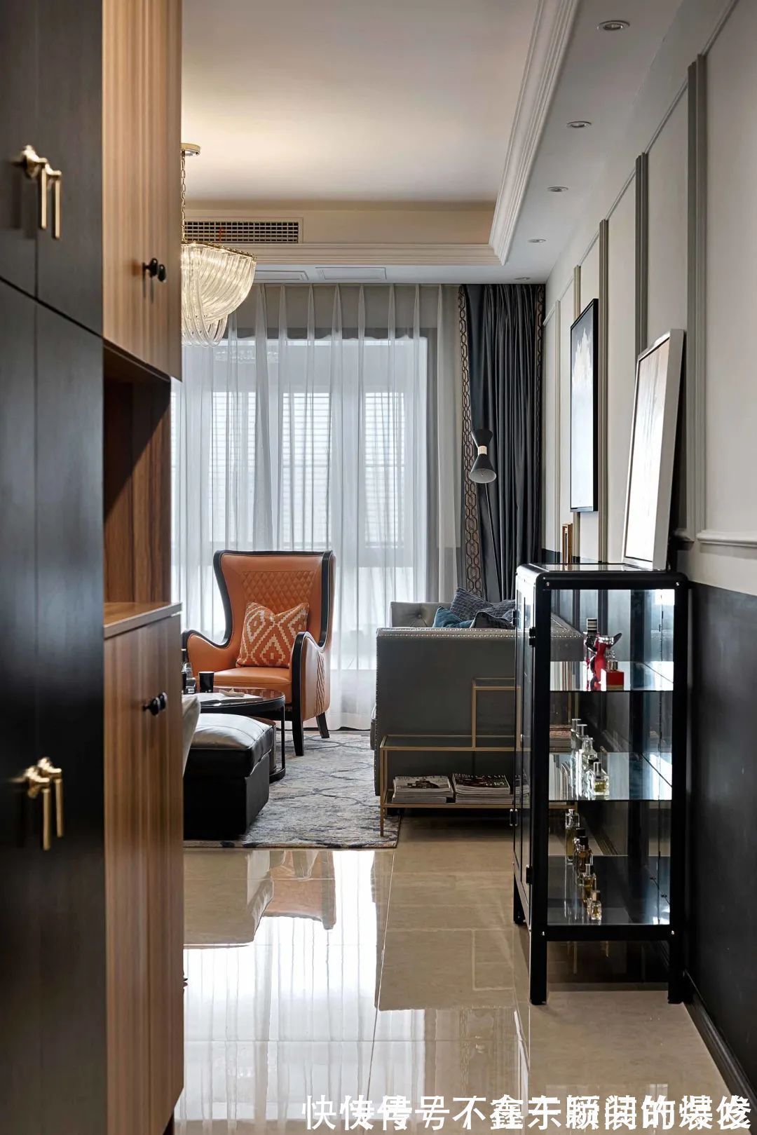 高级感|85㎡美式轻奢,独特的风格,大胆的配色,彰显华丽优雅的高级感!