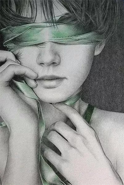 素描#乌克兰画家丹尼斯·切尔诺夫-头像、静物素描