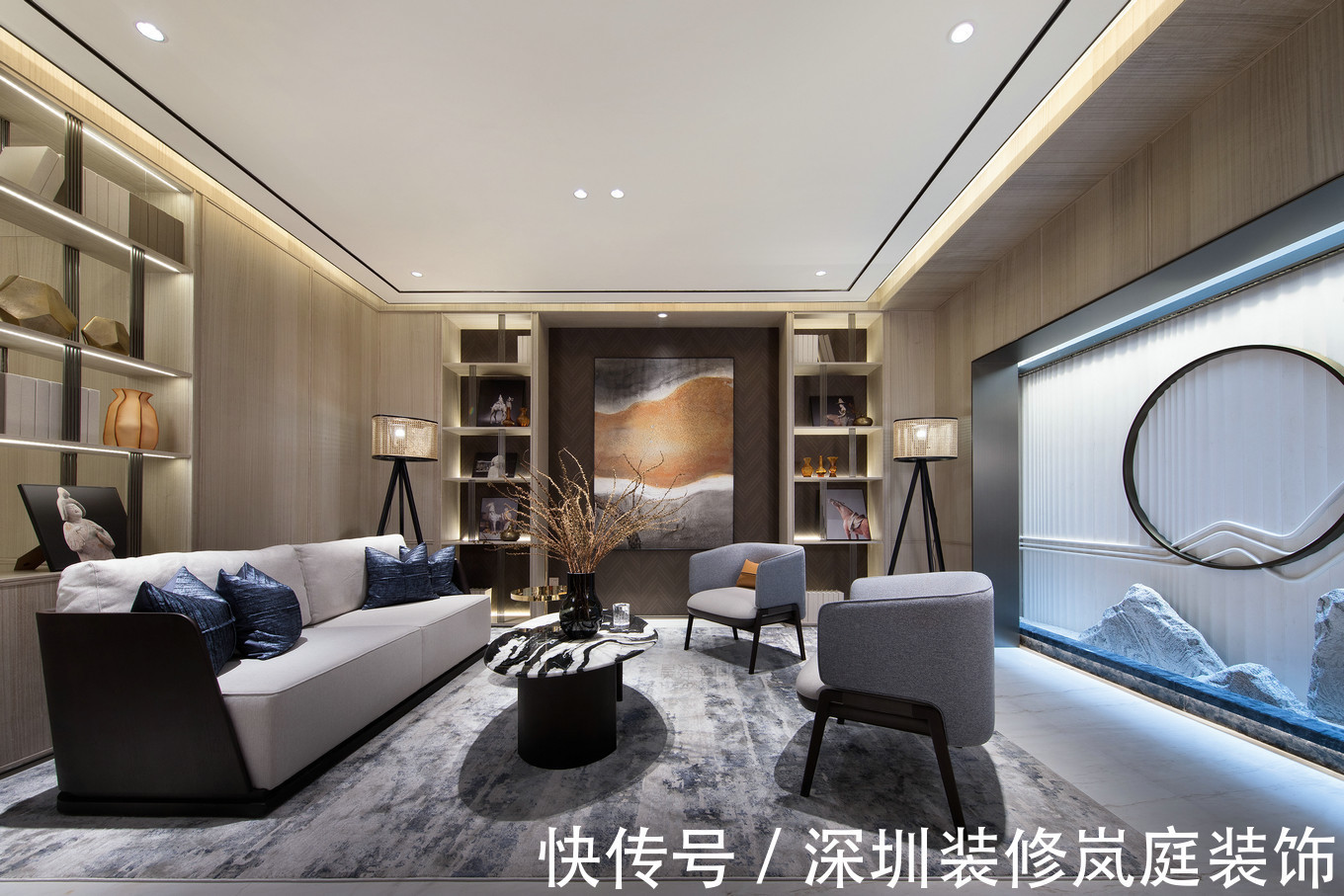 业主|深圳装修:大族云峰120㎡轻奢,客厅+卧室也太敞亮了吧!