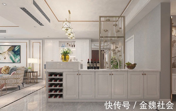 衣帽间|四口之家的现代轻奢风装修,餐厅是家里面的亮点,入户感觉很惊艳