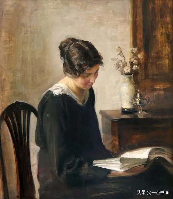 女人$油画里那些读书女人,那一刻全世界都是安静的