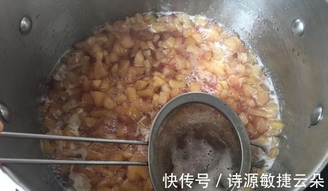 冰糖|水蜜桃好吃又便宜,做成水蜜桃果酱,酸酸甜甜的好喜欢!