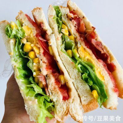 米饭|#丘比三明治#香煎培根三明治这样做，秒变米饭杀手