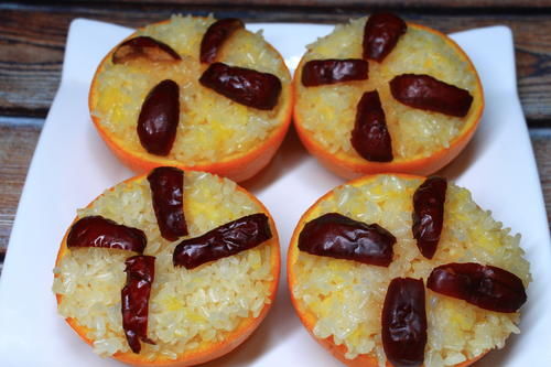 最近很火的橙子做法，加一碗糯米香甜可口，女儿经常点名要吃