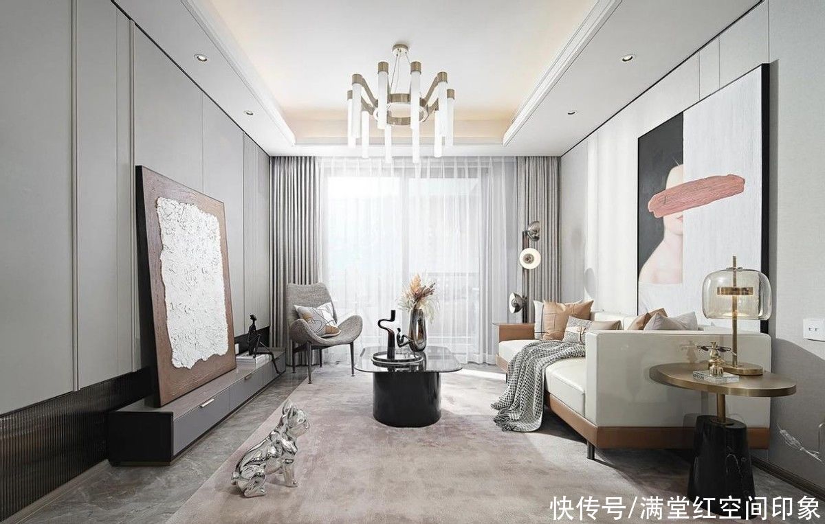 现代|现代轻奢风格，充满艺术气息的空间放松心情，是许多人的理想生活