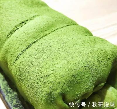 自制|自制网红甜品:经典抹茶毛巾卷