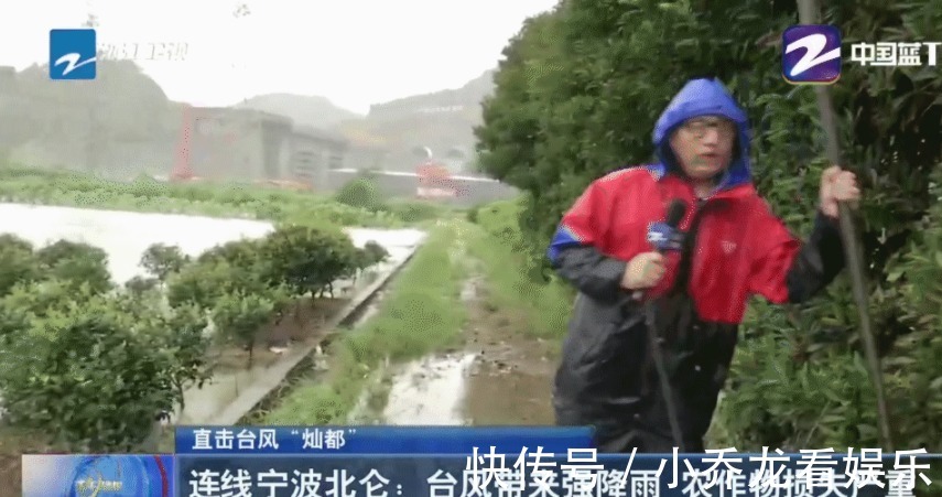 播报|主持人华少变身记者报道台风,现场淋雨播报,被质疑退出节目组