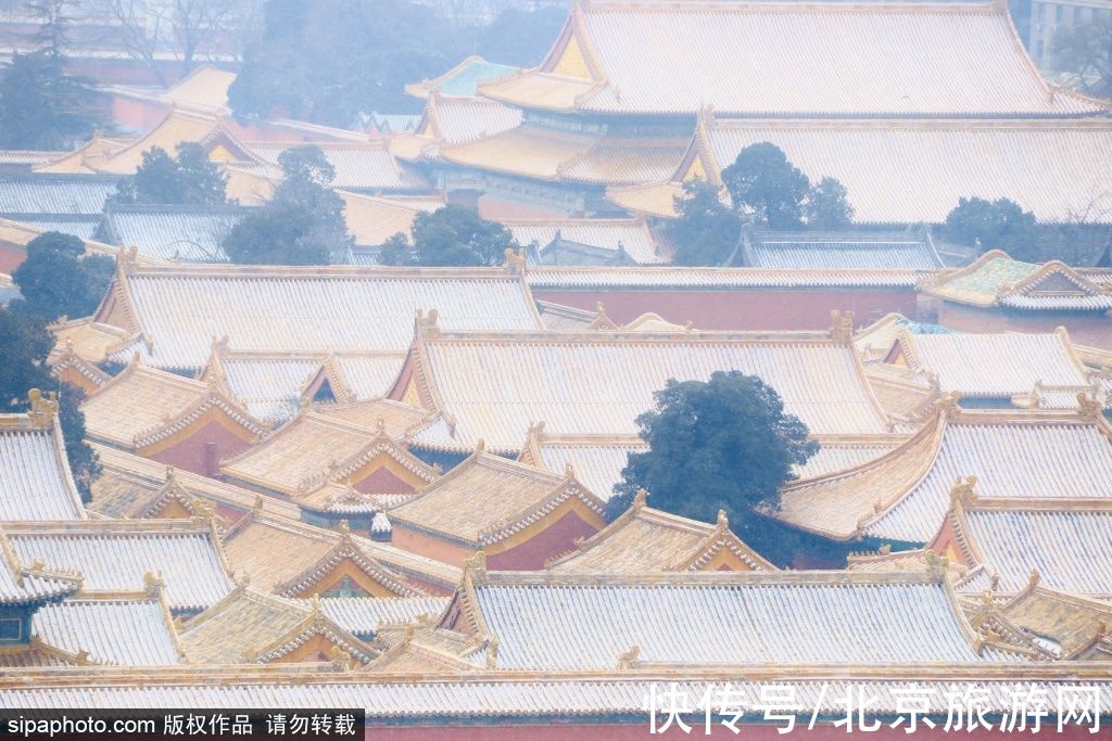 初雪|北京：大寒时节北京迎2022初雪 故宫银装素裹景色迷人