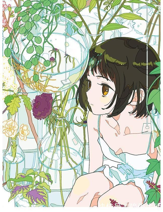 色彩|清爽的夏日插画,斑驳光影的融入,更是增添了绚丽色彩