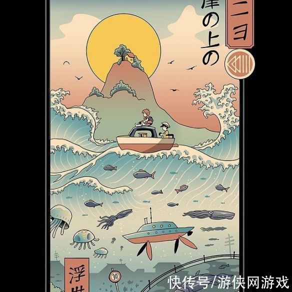 菲律宾|趣味满满!菲律宾绘师完美结合动漫与喵星人浮世绘