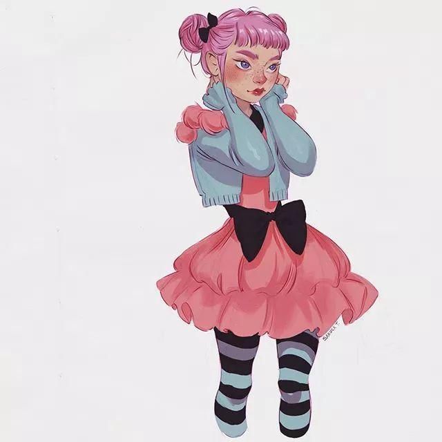 大动态|最怕长的美,还会画画的女孩子,这才是速写该有的线条啊