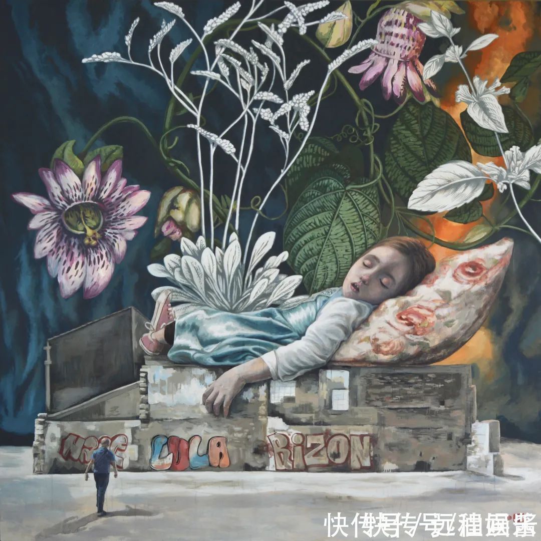 画家|用整栋楼作画布，她的涂鸦大到离谱，作品却让人感觉到舒缓