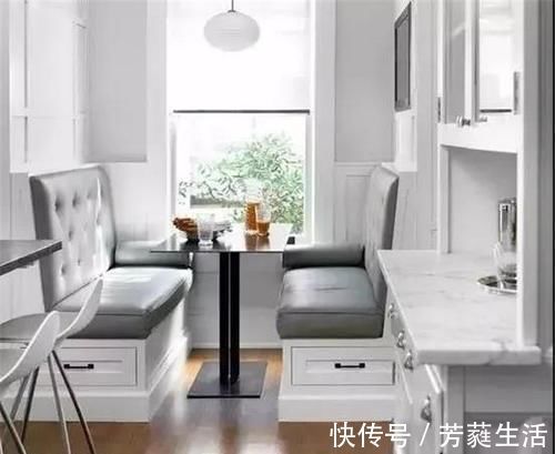 卡座|家里万万不要买整套餐桌椅,聪明人都用这种设计,省钱实用不占地
