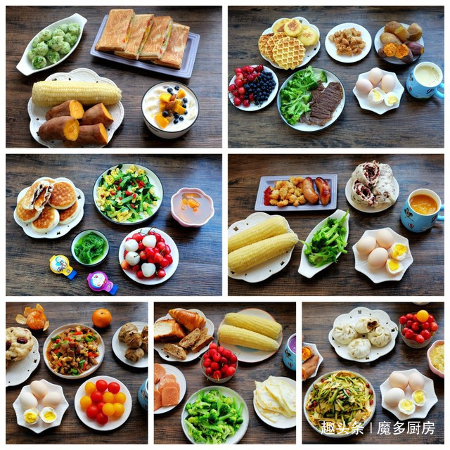 小白菜炒鸡蛋|妈妈每天六点起,亲手做早餐,七天不重样!网友这家孩子真幸福