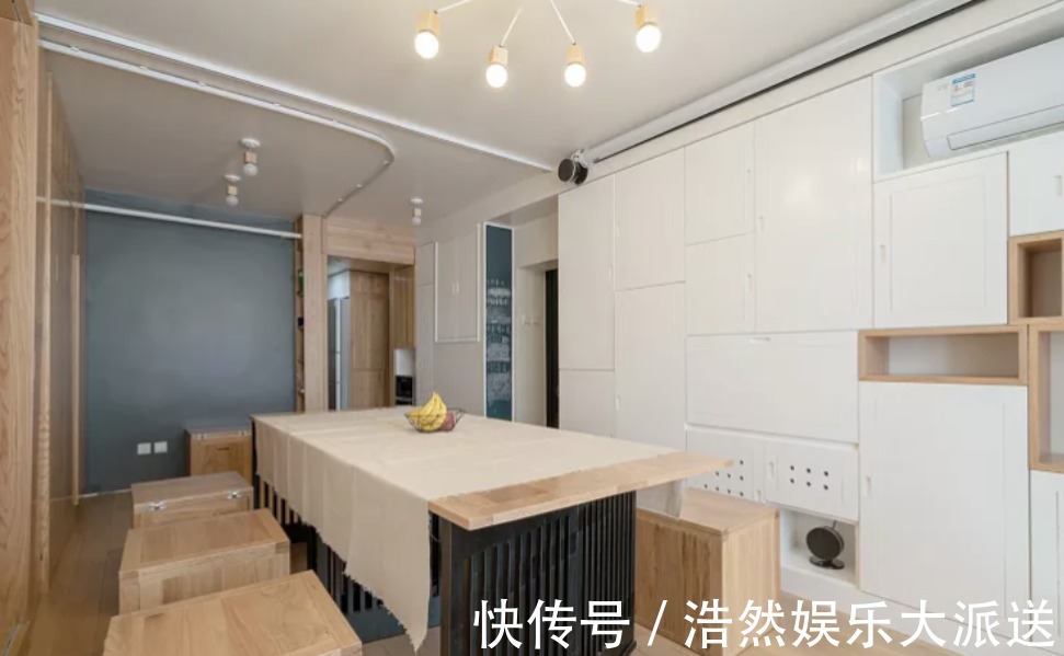 杂物|49㎡房屋大改造，客厅秒变双卧室，功能强大不拥挤！