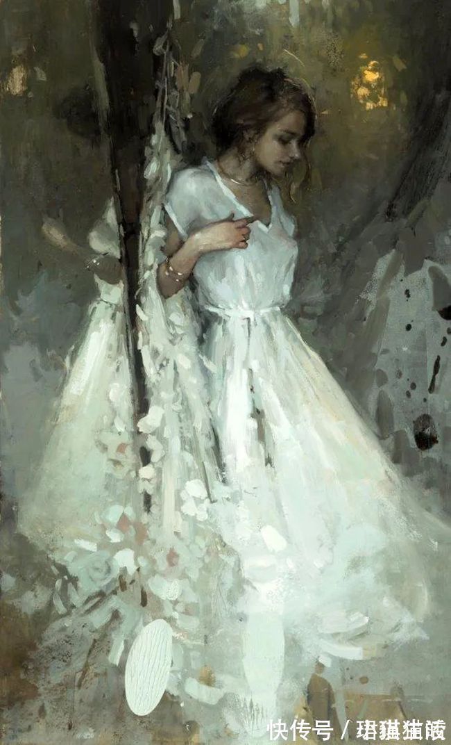 油画#艺术家杰里米·曼恩的油画,颜色既生动又大气!