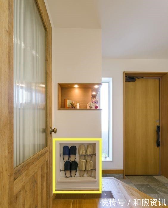 玄关|小户型的玄关太小,墙面开槽7cm深,轻松解决几十双鞋子不是问题
