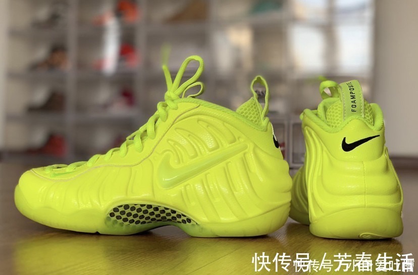 篮球鞋|尼克杨上脚的大绿色喷泡篮球鞋，没有什么比这再夺目的！
