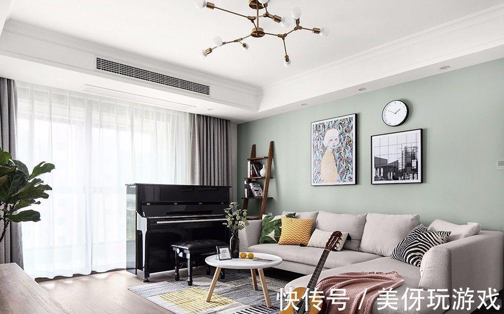 李文伟|北欧三居室大变身,融入音乐元素,让每一天的生活都变得有趣