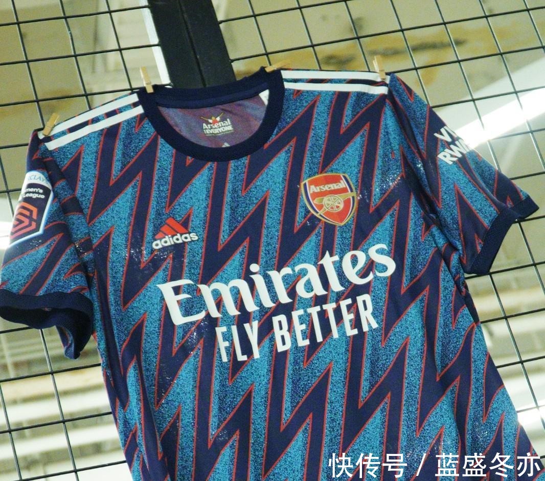 客场|adidas阿森纳2122赛季第二客场球衣球员版！