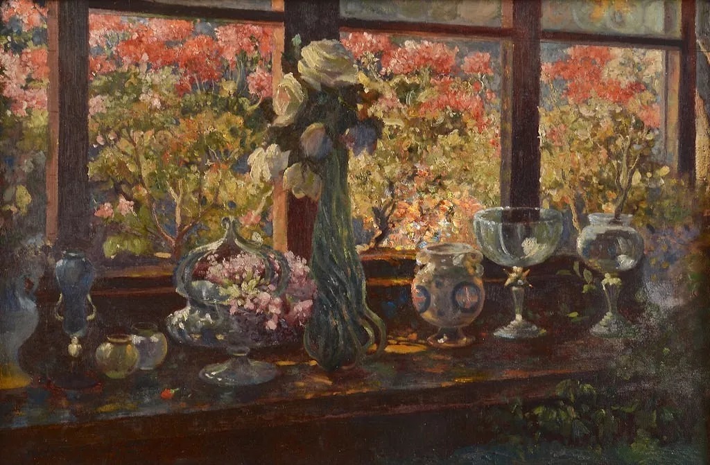 油画&19世纪油画里的性感女人,她们漫步花园时,天堂也不过如此了!