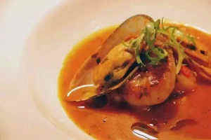 美食精选梅菜扣肉,香煎元贝意式海鲜汤,五花肉烧豆干,奶酪焗红薯