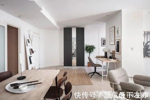 书房|她家64㎡,全屋装修简单素雅,光一个客厅就把人迷住了,真好看