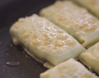 韭菜|饺子皮新吃法：酥脆咸香的饺子薄饼