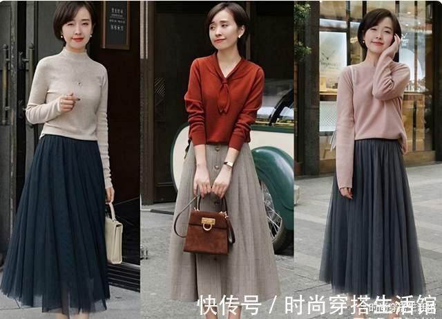 百褶裙|突然又火了一种裙子,叫“半身裙”,显瘦减龄有气质,谁穿谁美!