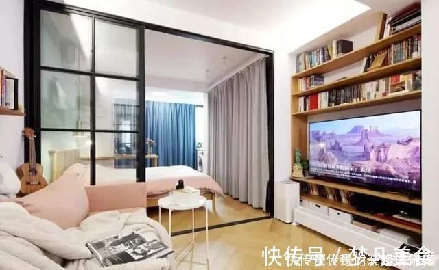 卫生间|46㎡小公寓:玻璃隔断通透明亮,衣帽间很迷你,干湿分类真实用!