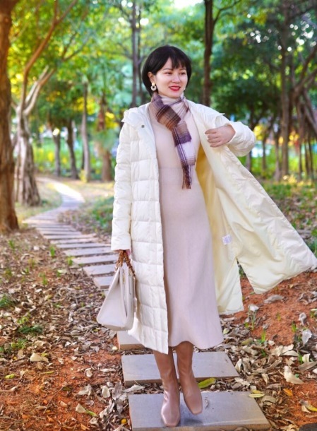 搭配|入冬后快穿“过膝羽绒服”,显瘦遮肉又显气质,轻松穿出高级感