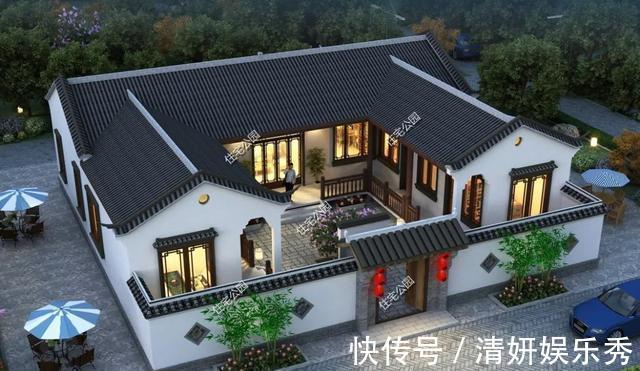 平面|2021年农村建房子,推荐这15套中式小院,造价便宜还实用
