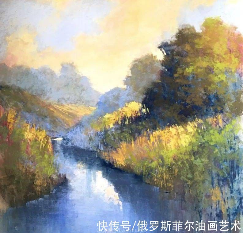 艺术家|美国当代粉彩艺术家贝萨尼·菲尔兹粉彩风景画作品欣赏