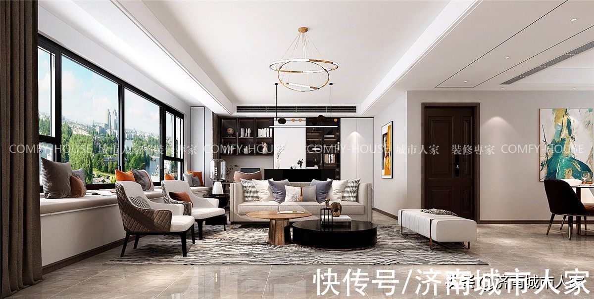 装修|澄波府邸现代轻奢风格装修效果图