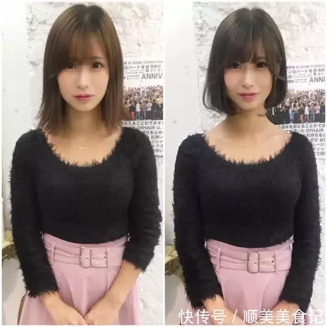 短发|日本妹子剪完短发的前后对比，短发果然有毒！