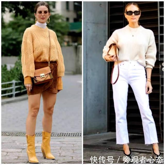 不得不说，冬天毛衣这样穿！时髦显高还能修饰腿型，原来都穿错了