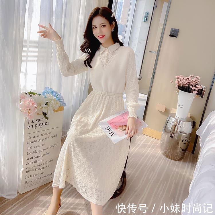 连衣裙|优雅气质连衣裙,温柔可爱风的穿搭,让你在冬季日常更加美丽动人