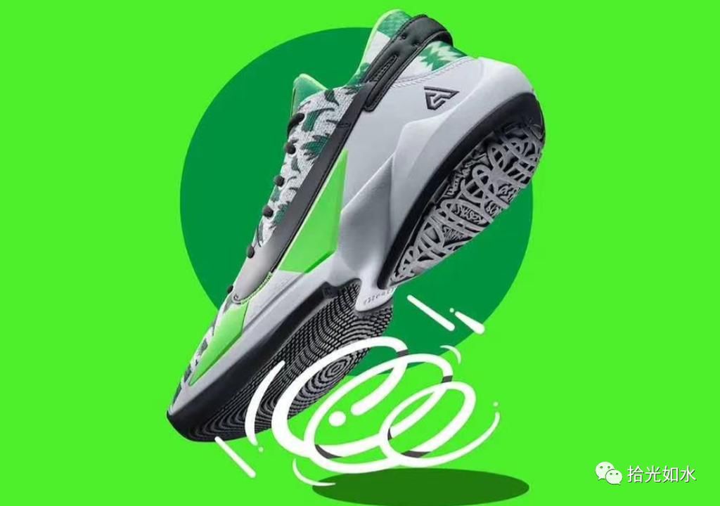 字母哥2代“Naijia”白绿配色 篮球鞋