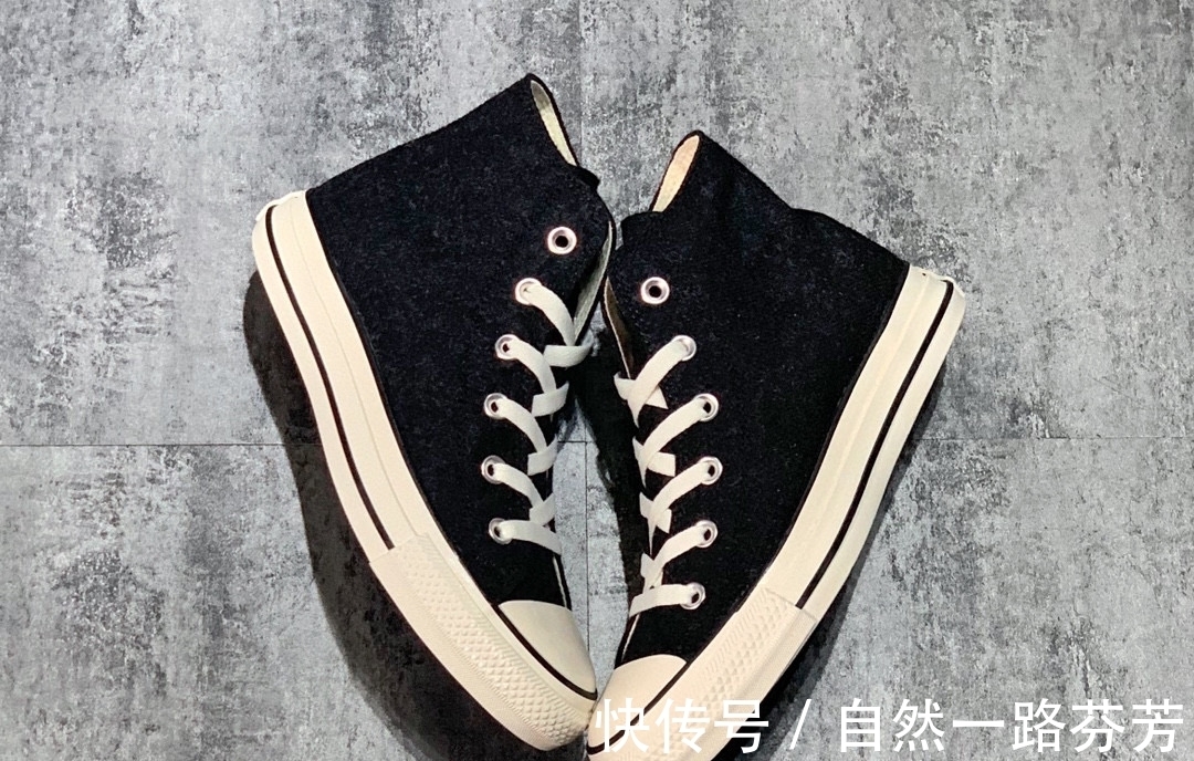 羊毛 Converse All Star 匡威系带秋冬羊毛尼龙布