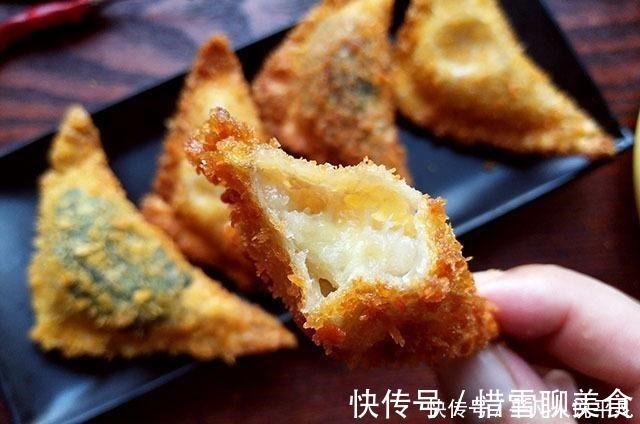 泥状|混沌皮别包猪肉了，包点水果粗粮做点心，酥脆香甜，咬一口满嘴香
