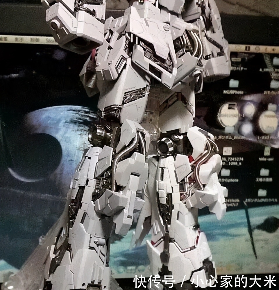 独角兽|金属涂装精神力骨架,破碎外甲独角兽高达模型