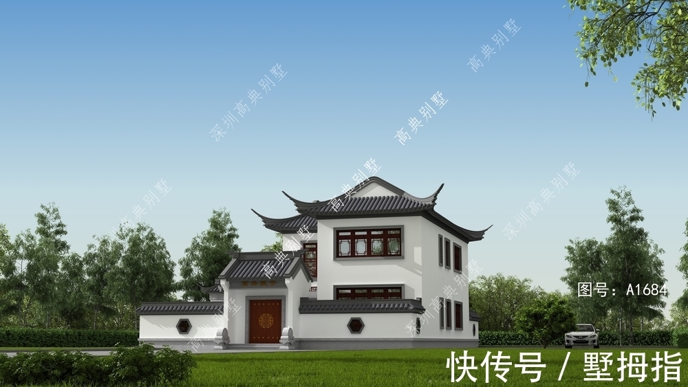 别墅|随着生活水平的提高，农村经济越来越富裕，中式别墅也越来越多