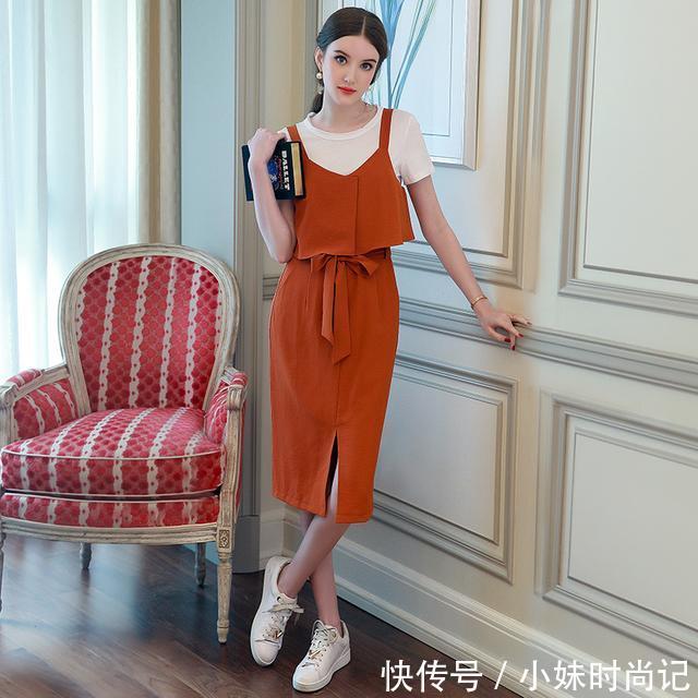 水溶|时尚OL连衣裙,白富美穿出来