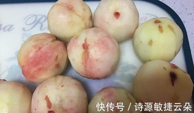 冰糖|水蜜桃好吃又便宜,做成水蜜桃果酱,酸酸甜甜的好喜欢!