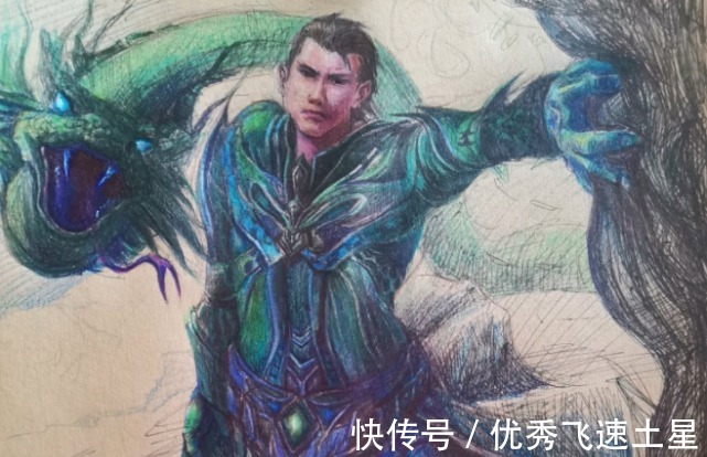 手绘|斗罗大陆粉丝手绘封号斗罗,毒斗罗过分年轻,剑斗罗形象复刻