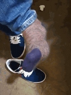 |搞笑GIF:大叔,你是怎么做到的,眼镜怎么就跳上去了