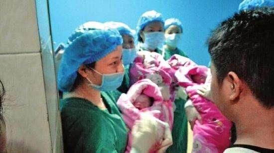 医生|90后新手妈妈生下四胞胎,看到孩子之后,医生这下有福气了