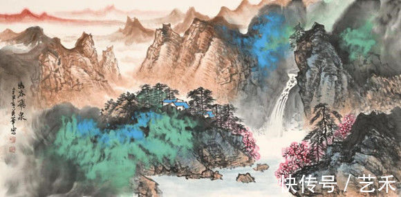 爱痕湖|大风堂第四代代表人物、中国泼墨重彩画大家----董英华