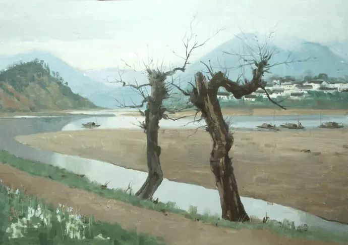 笔触|国画意境,油画笔触——石建都 笔下清新唯美的诗意油画